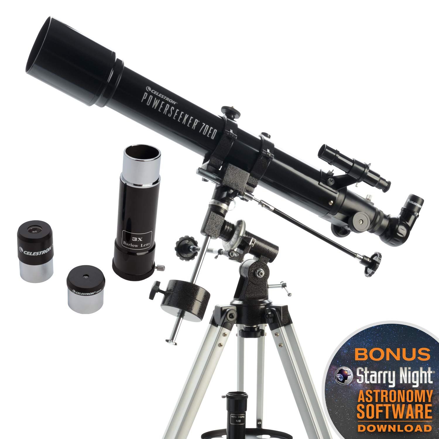 Celestron Astromaster 70EQ Refractor 165x Black_5