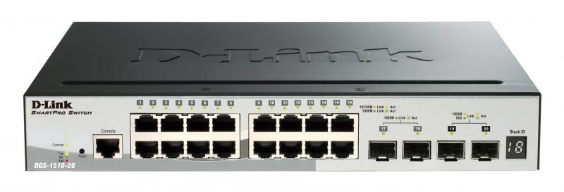 D-Link Switch DGS-1510-20 16xGBit/2xSFP/2xSFP+