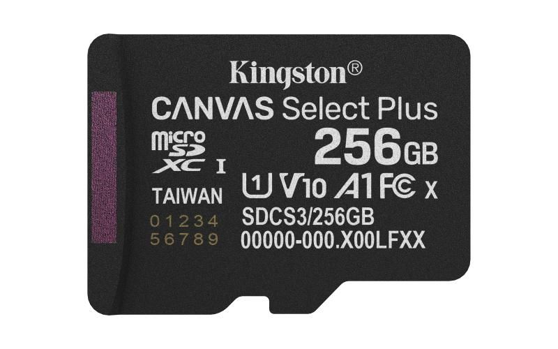 Kingston Technology 256GB microSDXC Canvas Select Plus Gen3 150MB/s A1 Card + Adapter_5