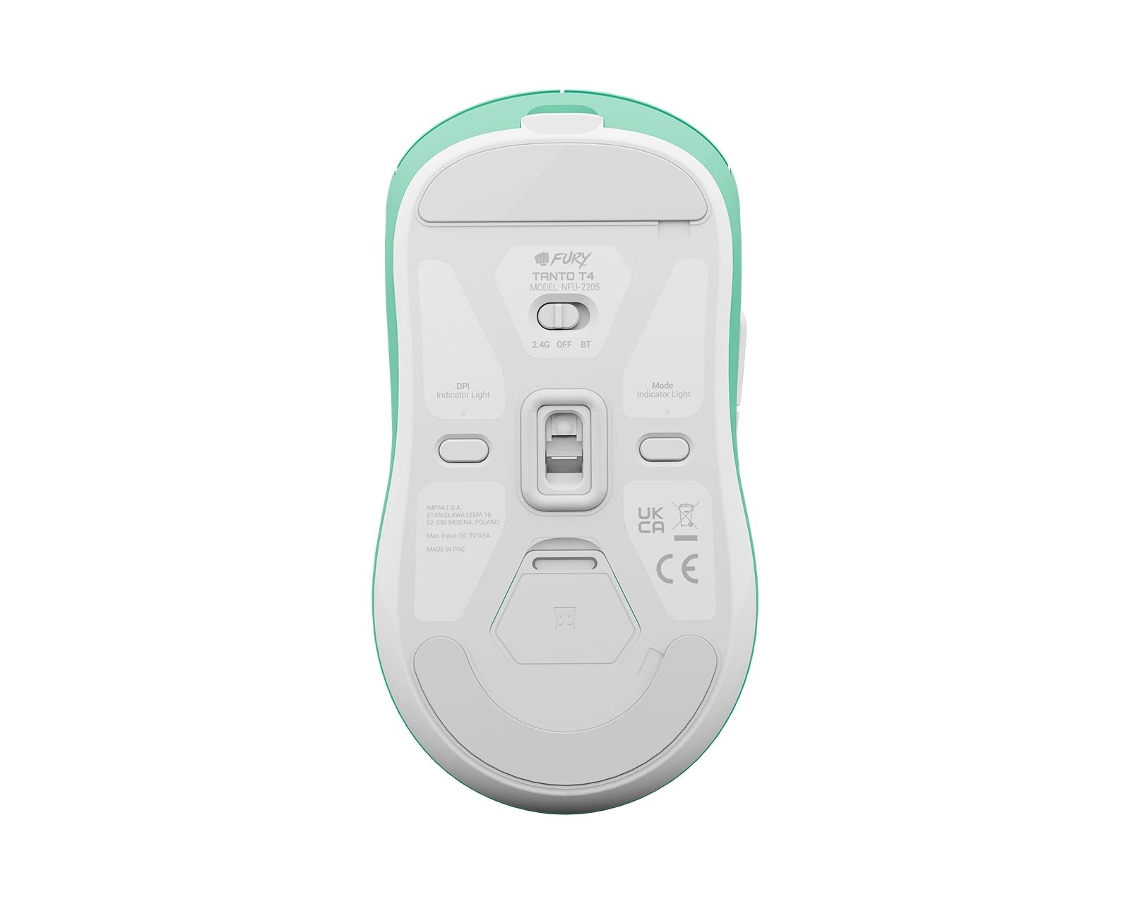 FURY TANTO T4 WIRELESS GAMING MOUSE WIRELESS 12000DPI MINT GAMING_2