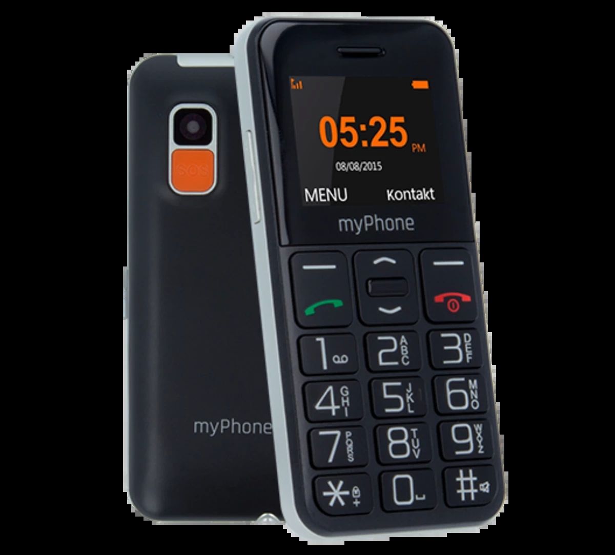 myPhone Halo Easy 4.32 cm (1.7 ) 70 g Grey  Red Entry-level phone_2