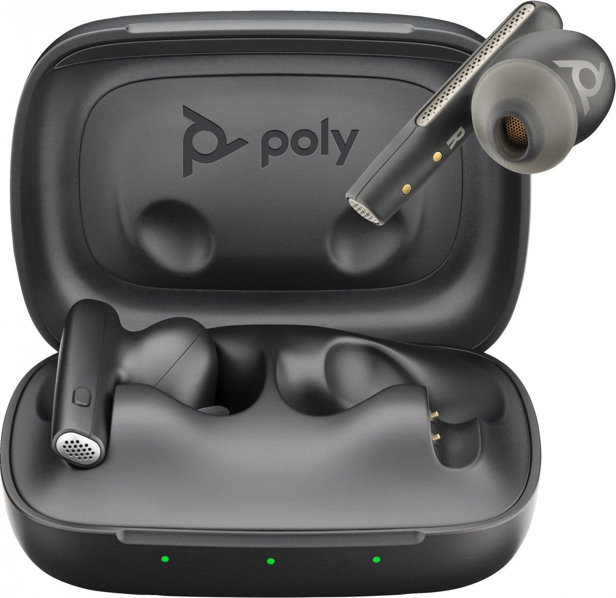 Poly Voyager Free 60 UC Black Earbuds +BT700 USB-C Adapter +Basic Charge Case_3