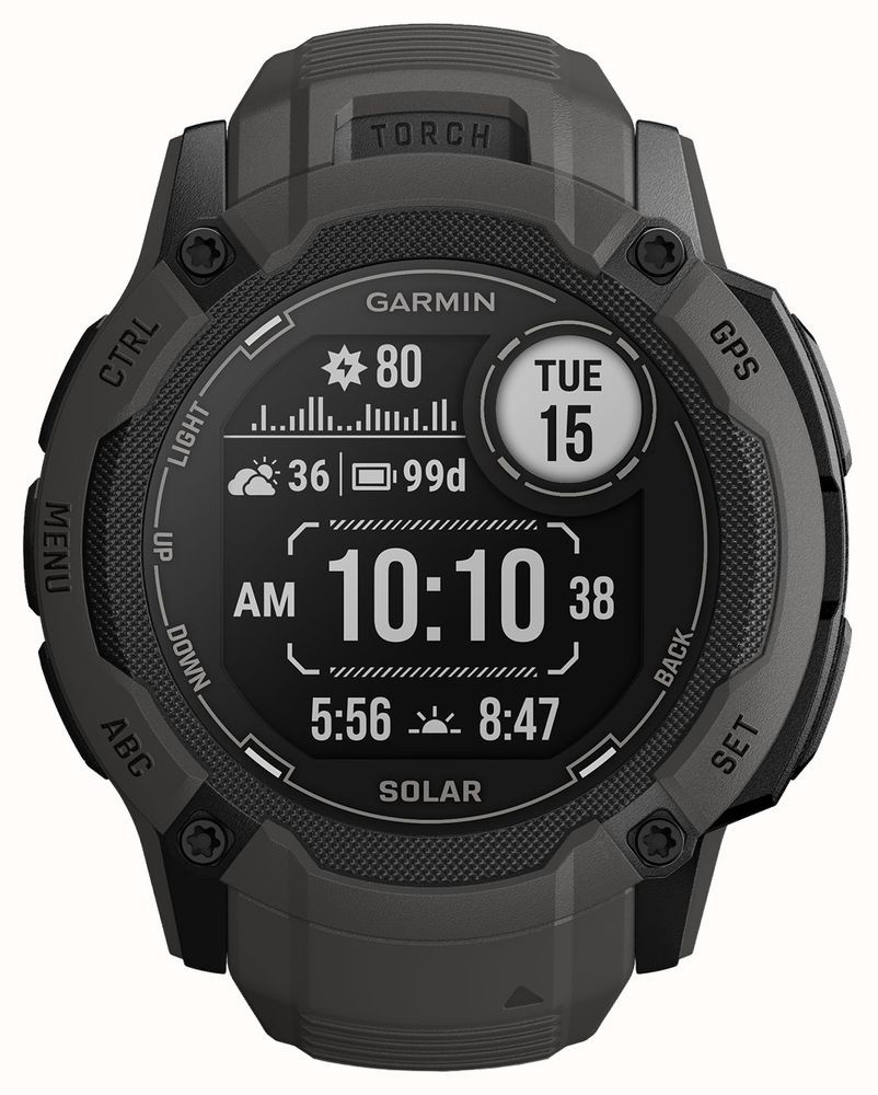 Garmin Instinct 2X Solar 2.79 cm (1.1 ) MIP 50 mm Digital 176 x 176 pixels Touchscreen Graphite GPS (satellite)_3