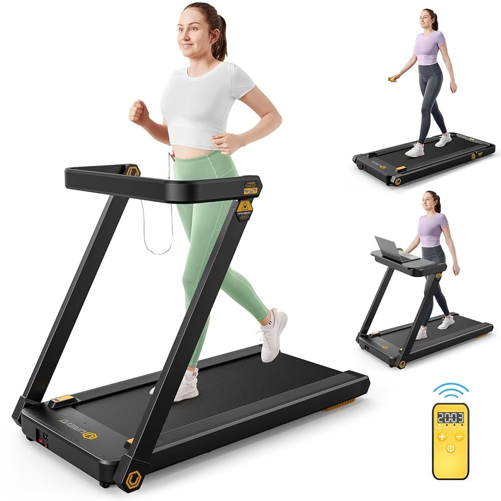 Treadmill with built-in work and exercise desk UREVO Foldi 3S_1