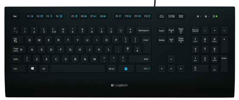 LOGITECH Corded Keyboard K280E - INTNL Business - US International layout_1