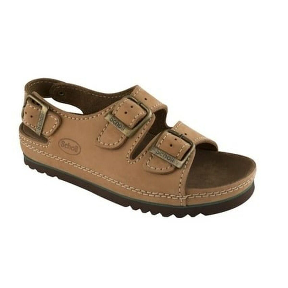 Scholl Air Bag Back Strap Comfortable Sandals Brown 35_1