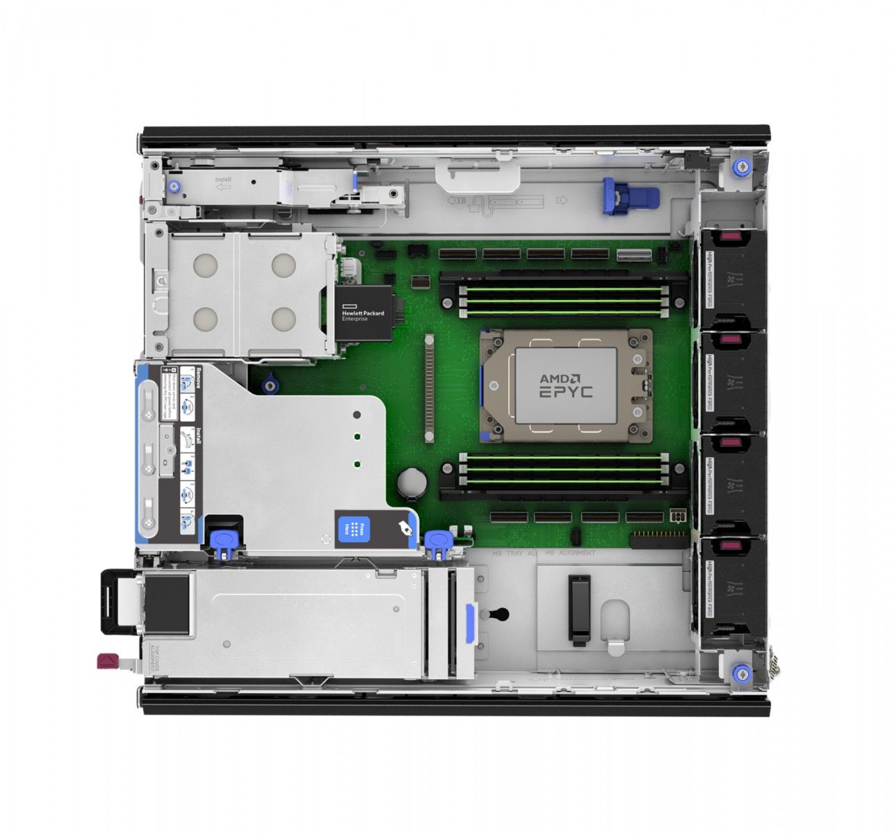 HPE ProLiant DL145 Gen11 8024P 2.4GHz 8c 1P 1x32GB-R 2SFF NS204i-u NC BCM5719 2x1000W PS EMEA Server_3
