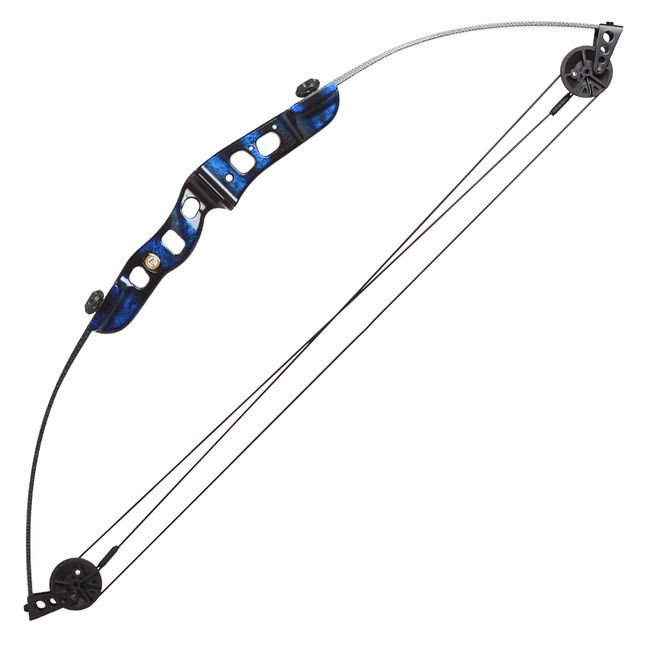 Poe Lang EK Firestar 25 LBS Carbon Blue Compound Bow_1