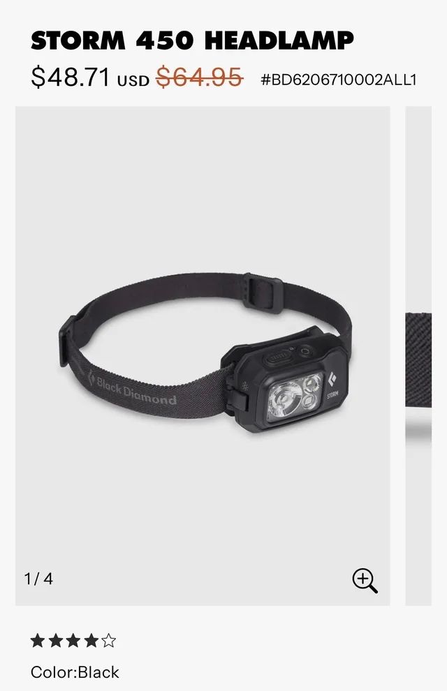 Black Diamond Storm 450 Hand flashlight_2