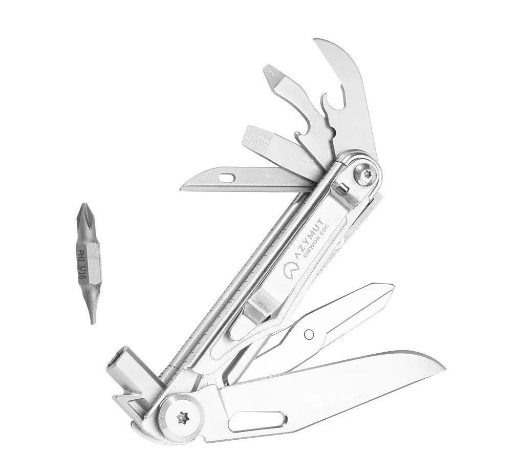AZIMUTH GIEWON EDC MULTITOOL - 8 TOOLS + HOLSTER_5