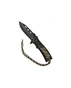 Mil-Tec Paracord folding knife with flintlock - Camo_2