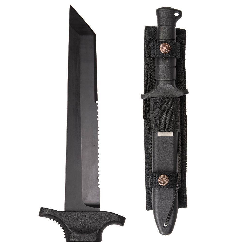 Mil-Tec German Combat Knife Black 2000 steel 440_2