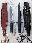 Cinema Classic Rambo I Large knife with leather scabbard CC-H1 360 mm Black_3