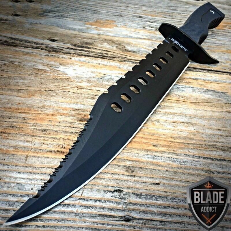 Cinema Classic Rambo I Large knife with leather scabbard CC-H1 360 mm Black_6