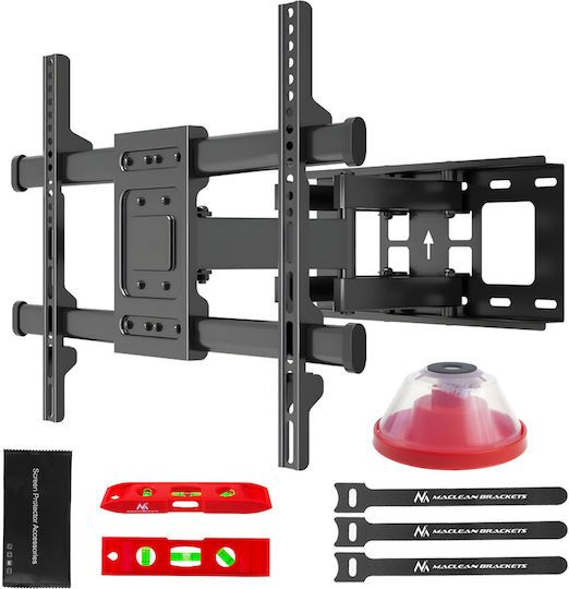 Maclean TV Mount  max VESA 600x400  32-85   60kg  horizontal and vertical angle adjustment  profile 65-390mm  black  MC-789_3