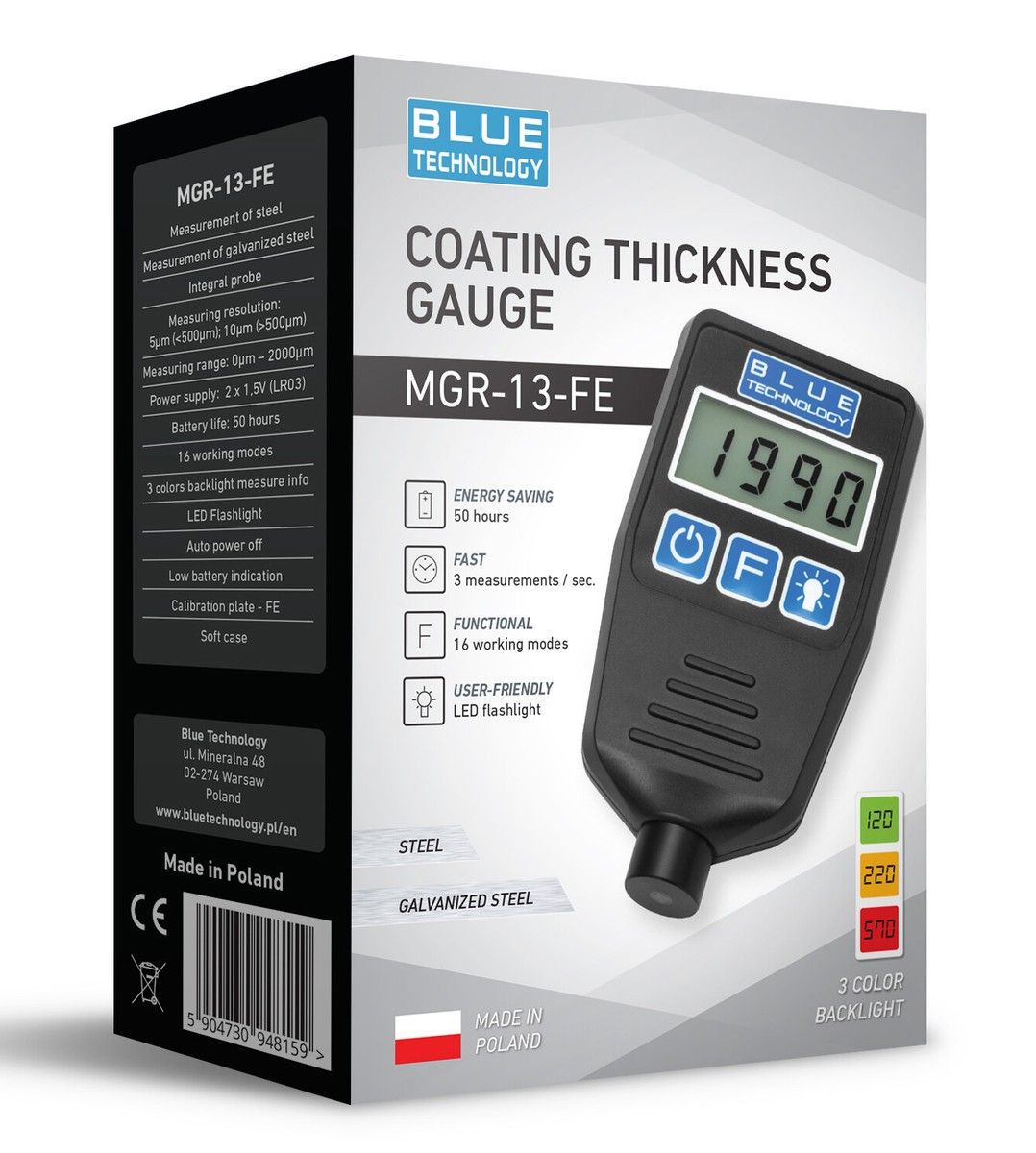 Paint Thickness Gauge MGR-10-S-AL_2