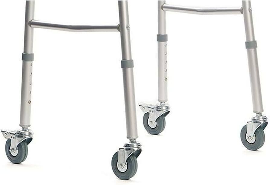 Walking frame rehabilitation with 4 wheels_1