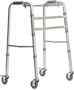 Walking frame rehabilitation with 4 wheels_2