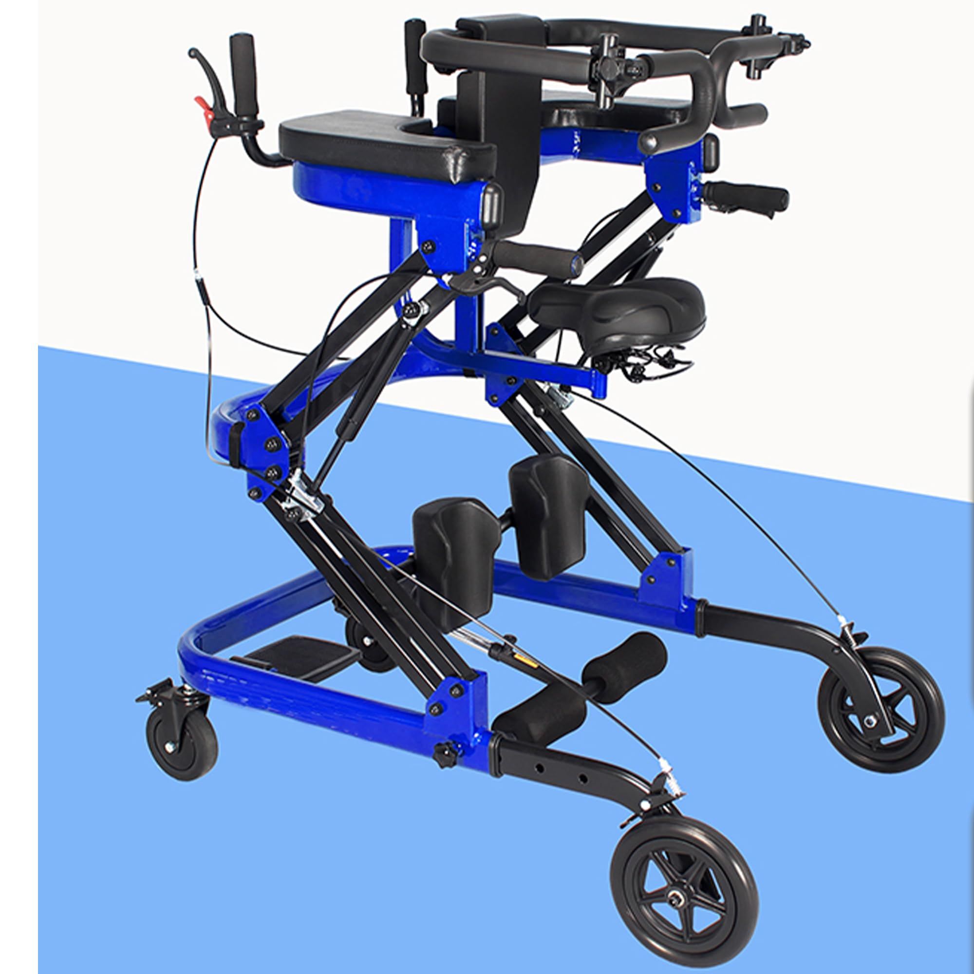 Walking frame rehabilitation with 4 wheels_5