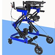 Walking frame rehabilitation with 4 wheels_5