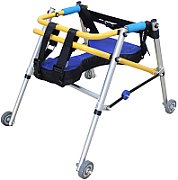Walking frame rehabilitation with 4 wheels_6