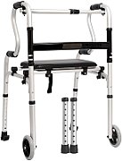 Lightweight aluminium four-wheel rehabilitation walker CH100AM_4