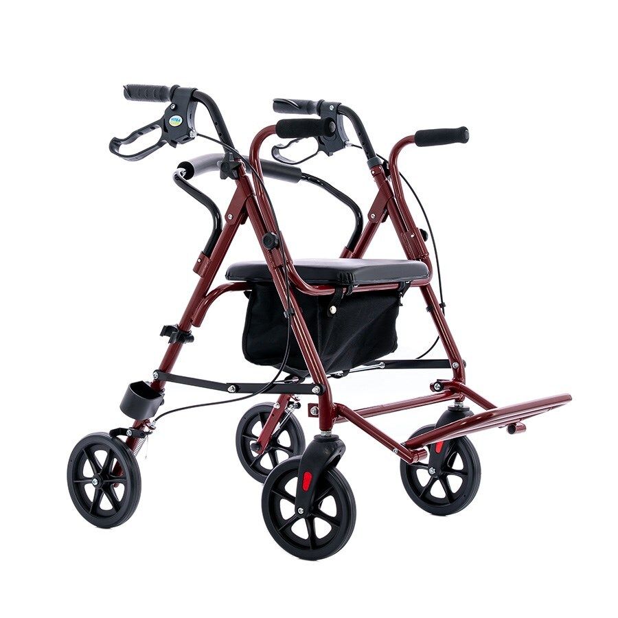 Four-wheel walker with seat function_1