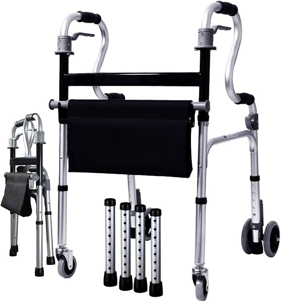 Four-wheel walker with seat function_2