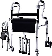 Four-wheel walker with seat function_2