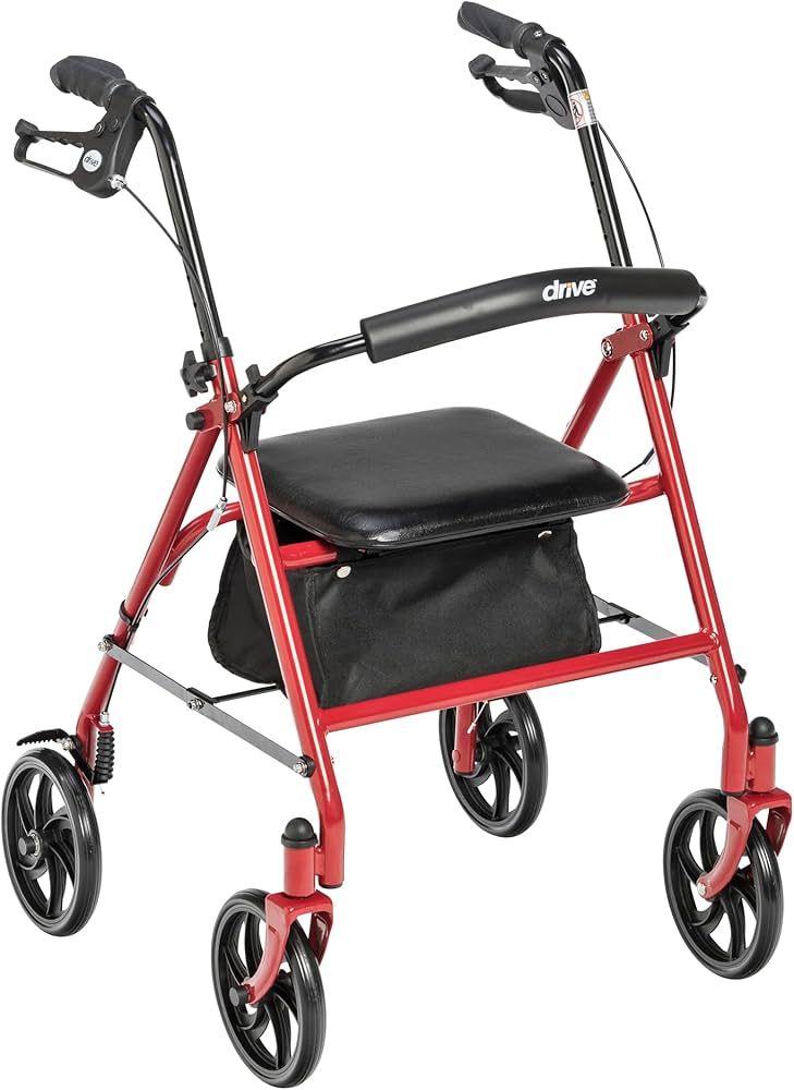 Four-wheel walker with seat function_4