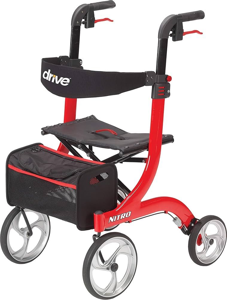 Four-wheel walker with seat function_6