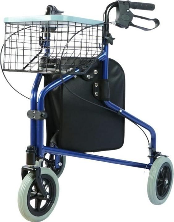 Practical tricycle walker with basket and bag_1