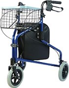 Practical tricycle walker with basket and bag_1