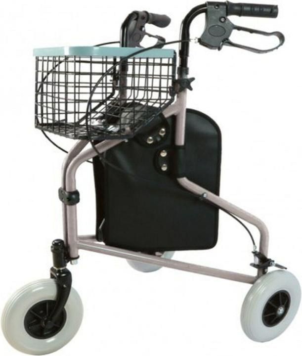 Practical tricycle walker with basket and bag_3