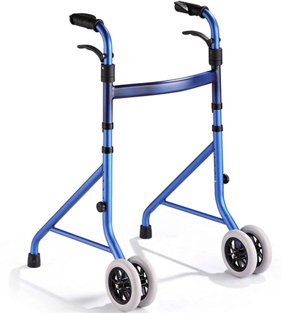 Two-wheel rehabilitation support - walker Blue black_1