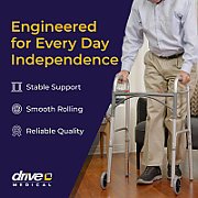 Two-wheel rehabilitation support - walker Blue black_2