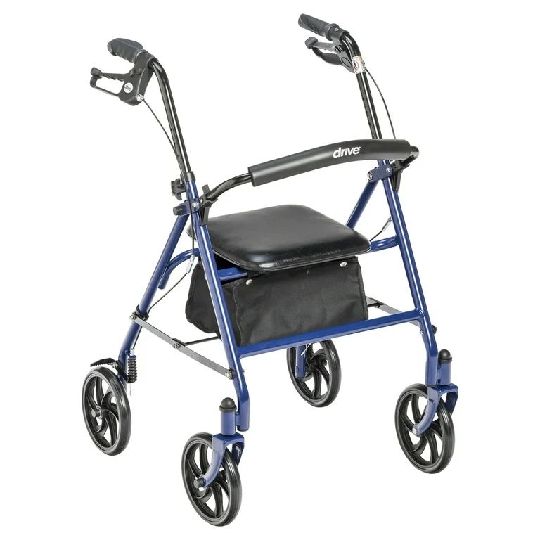 Two-wheel rehabilitation support - walker Blue black_3