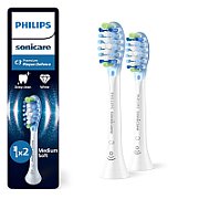 Rezerve PHILIPS Sonicare Plaque Defence HX9042/87, Pachet de 2 capete de periere, Standard, Click-on, Sincronizarea modurilor BrushSync, Alb, L x A x I (mm) 60x25.7x230.5_1