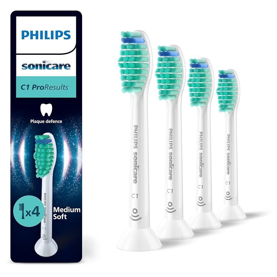 Rezerve PHILIPS Sonicare Pro Results HX6014/87, Pachet de 4 capete de periere, Standard, Click-on, Sincronizarea modurilor BrushSync, Alb, L x A x I (mm) 25.7x60x230.5_1