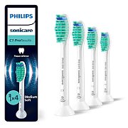 Rezerve PHILIPS Sonicare Pro Results HX6014/87, Pachet de 4 capete de periere, Standard, Click-on, Sincronizarea modurilor BrushSync, Alb, L x A x I (mm) 25.7x60x230.5_1