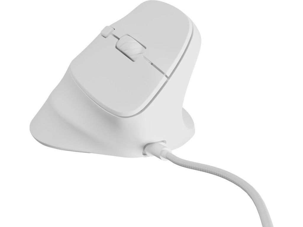 NATEC Vertical mouse Crake 2 pro optical 12800dpi programmable white_1