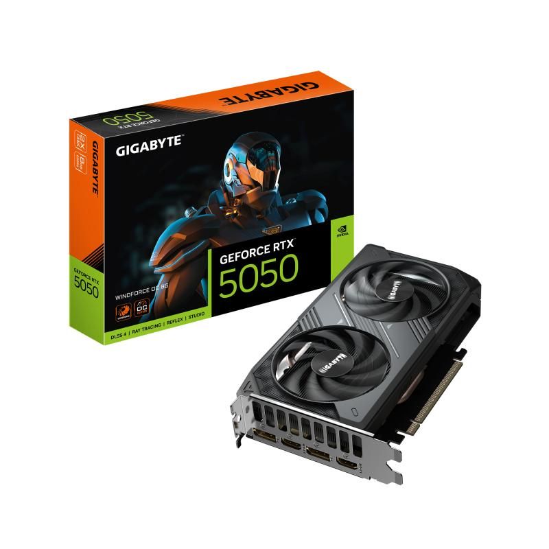Placa Video GIGABYTE GEFORCE RTX 5050 WINDFORCE OC 8GB GDDR6 128 bit, PCIE 5.0, 2x DP 2x HDMI_1