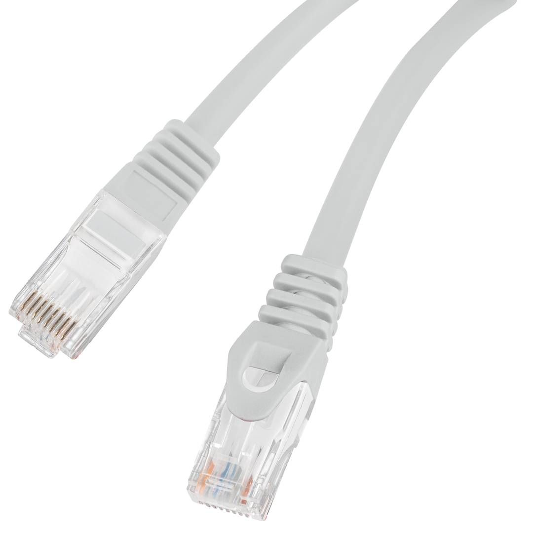 LANBERG Patchcord cat.6 UTP LSZH CU 1m grey Fluke passed_3