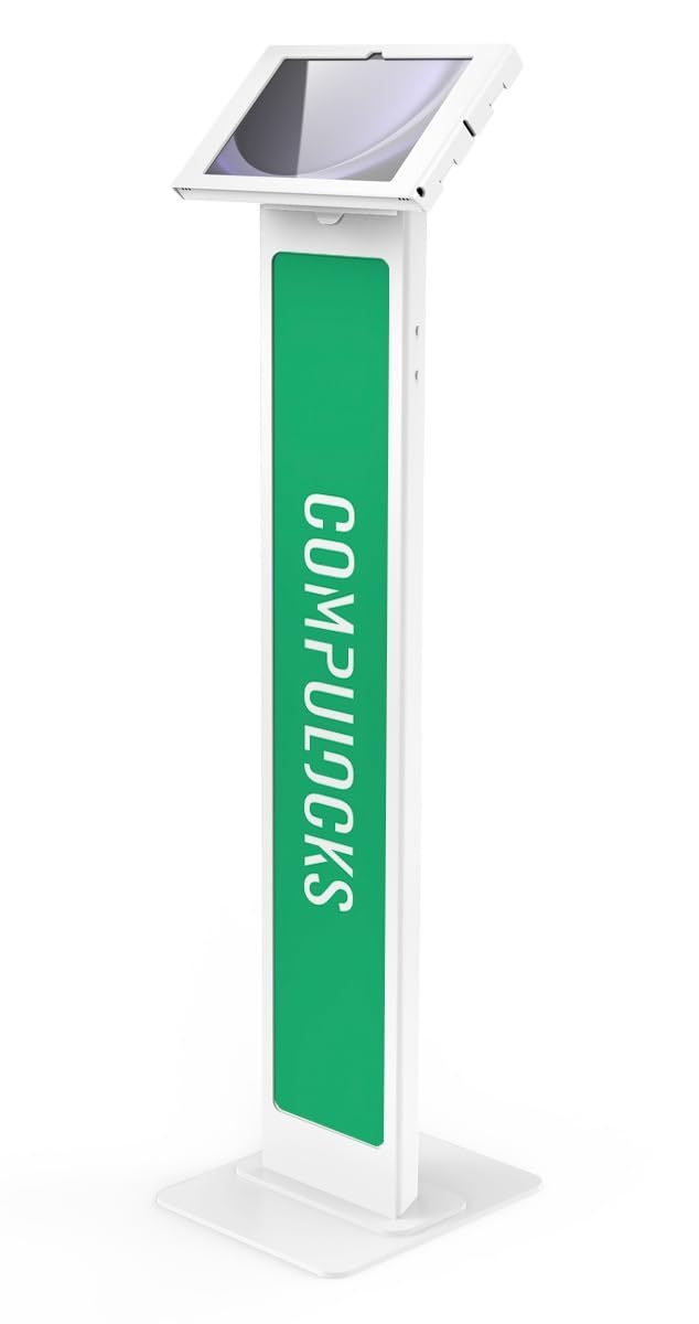 GALAXY TAB A9+ APEX ENCLOSURE/BRANDABLE FLOOR STAND - WHITE_1