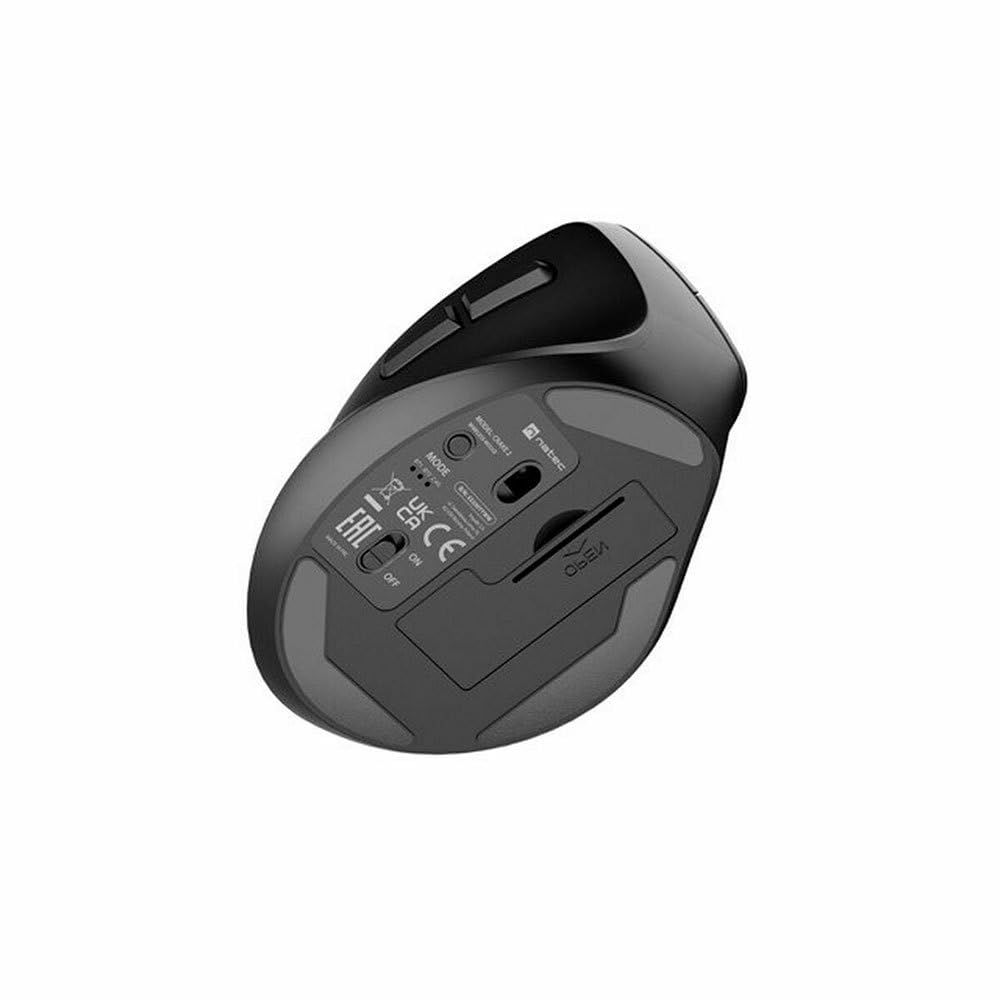 NATEC Vertical mouse Crake 2 2400DPI wireless Bluetooth 5.0+2.4Ghz left handed black_3