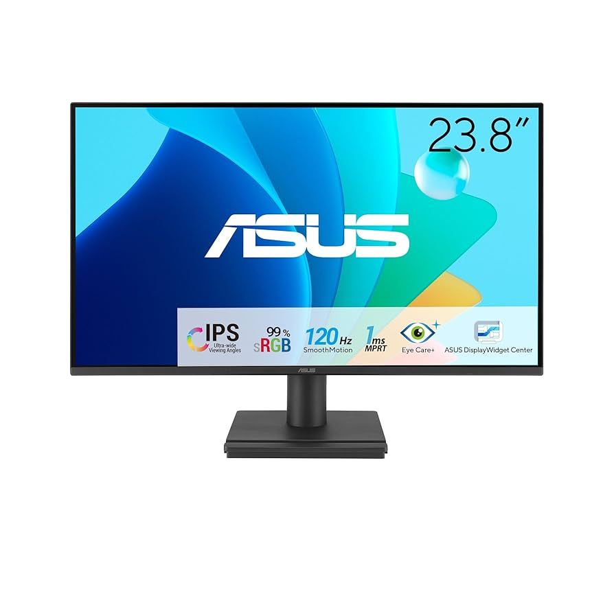 ASUS VA249HG Eye Care Gaming Monitor 24inch IPS Full HD sRGB 300cd/m2 120Hz Adaptive-Sync 1ms MPRT HDMI VGA_2