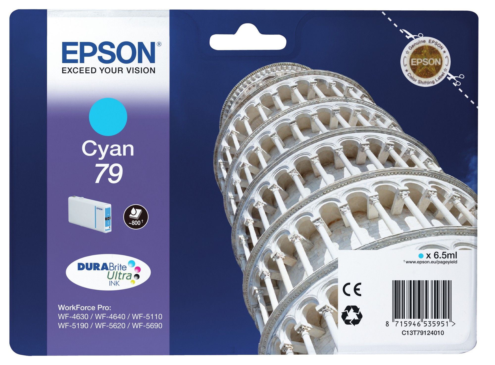 EPSON Singlepack Cyan 79 DURABrite Ultra Ink_1