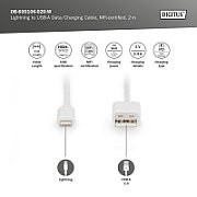 Digitus DB-600106-020-W cablu Lightning 2 m Alb_1