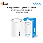 Cudy M1800 1-Pack Bandă dublă (2.4 GHz/ 5 GHz) Wi-Fi 6 (802.11ax) Alb Intern_1
