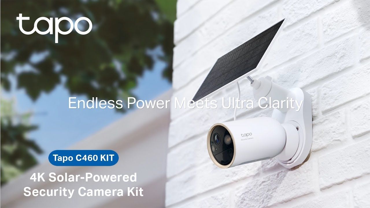 Solar-Powered Security Camera Kit 1 × Tapo C460, 1 × Tapo A201 SPEC: 4K UHD (3840x2160), H.265/H.264 Supported, 16x UHD Digital Zoom, 2.4/5 GHz Dual Band Wi-Fi, 10000mAh Rechargeable Lithium-ion Battery, Solar Panel (5.2V, 2.5W) FEATURE: Non-Stop Power, Flexible Solar Installation, AI Detection and_1